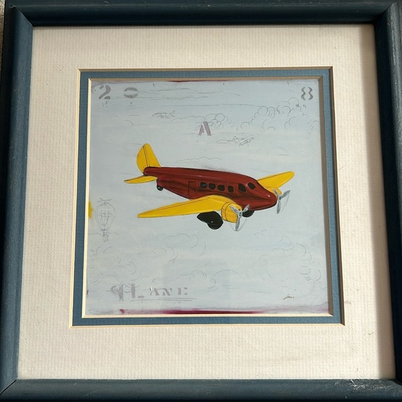 Vintage Framed Aviator Artwork - Picture 3 of 11